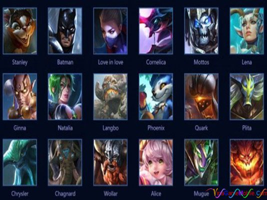 Tướng Danh sách Tướng Liên Quân Mobile mới mạnh nhất