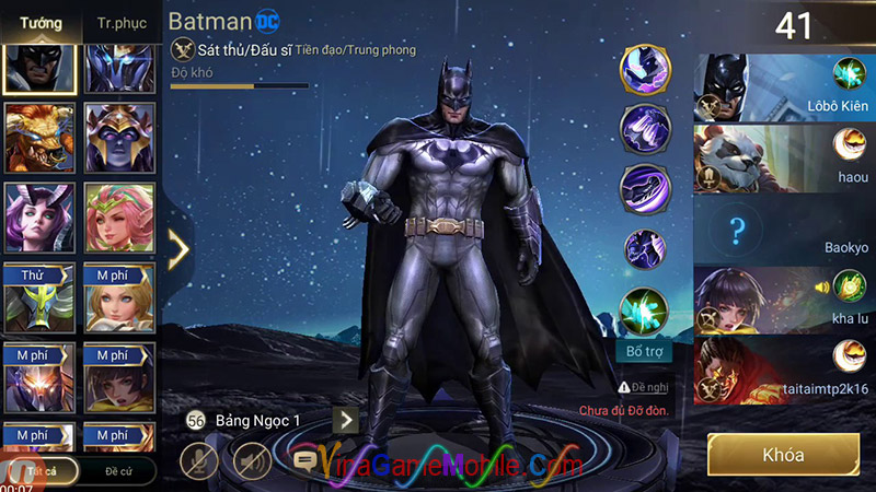 Lên đồ Batman mạnh nhất
