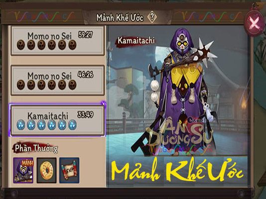 Mảnh Khế Ước – Farm Max Skill Đào, Dứu Mảnh khế ước âm dương sư