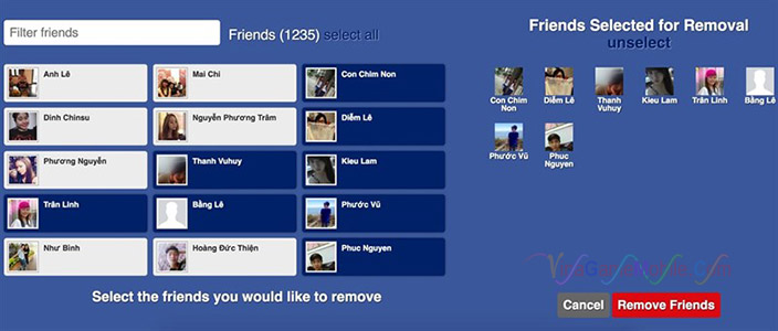 Cách ẩn bạn bè trên facebook 03