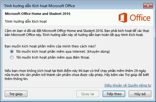 Kích hoạt Office 365 02