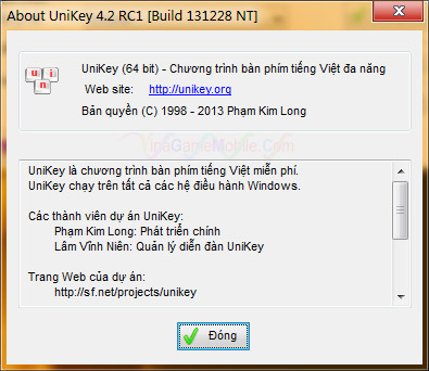 Tải Unikey 32bit 64 bit win 7/8/10