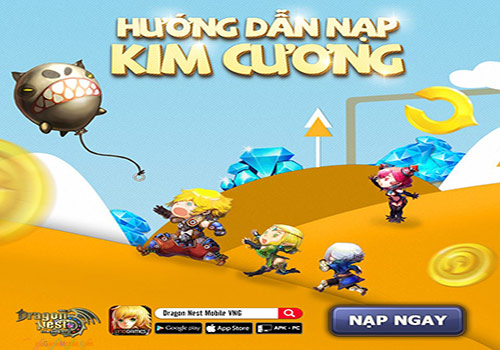 Hướng dẫn nạp thẻ Dragon Nest Mobile