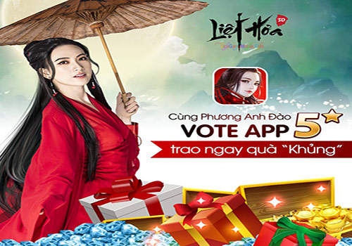 Hướng dẫn Vote App 5 sao liệt hỏa