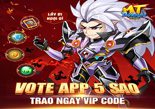 Hướng dẫn tham gia event Vote App 5 sao MT Tam Quốc