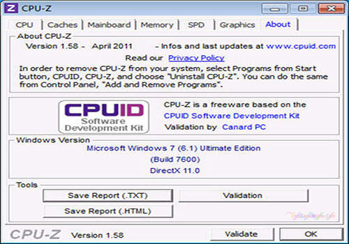 Tải CPU Z 32 bit 64 bit Portable 01
