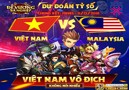 Tham gia Event dự đoán tỷ số Aff Cup Đế Vương Bá Nghiệp