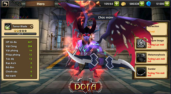 Hướng dẫn cách chơi Terror Blade Dota Mobi