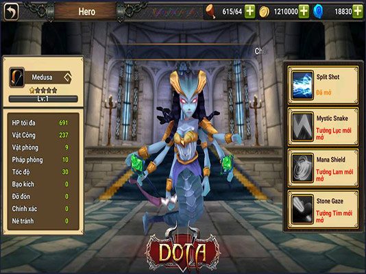 Hướng dẫn chơi medusa Dota Mobi Việt Nam