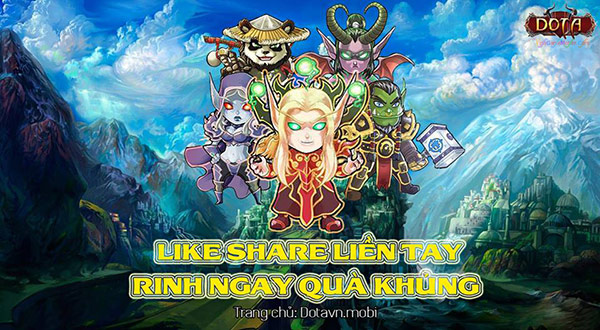 Hướng dẫn nhận Giftcode Dota Mobi Việt Nam 01