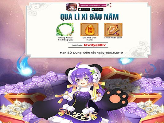 Lì xì đầu năm 360mobi Mộng Hoàng Cung