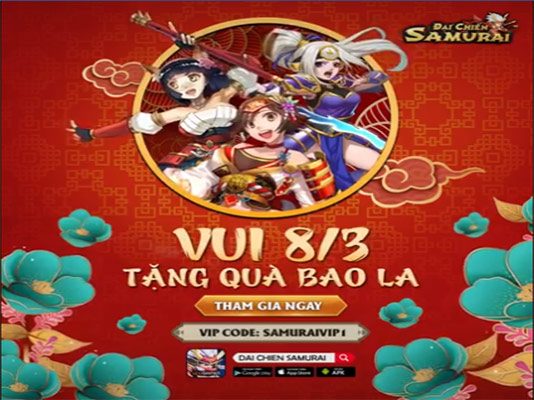 Event Vui Ngày 8/3 Đại Chiến Sumurai Event vui ngày 8/3 Đại Chiến Samurai