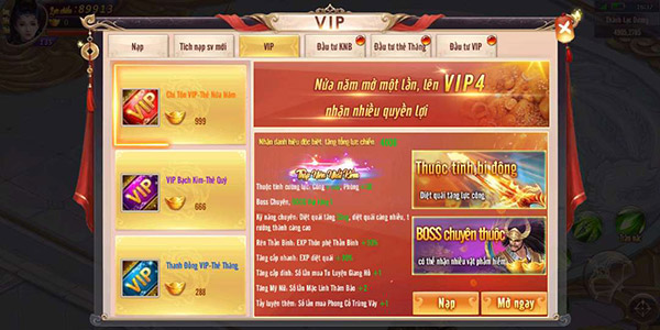 Hệ thống Vip Hỏa Thiên Quyết