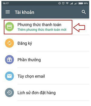 Cách thanh toán nạp thẻ Đao Phong Giang Hồ 02