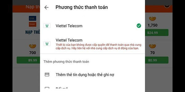 Cách thanh toán nạp thẻ Đao Phong Giang Hồ 03