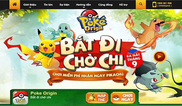 Hướng dẫn nhận GiftCode Poke Origin 01