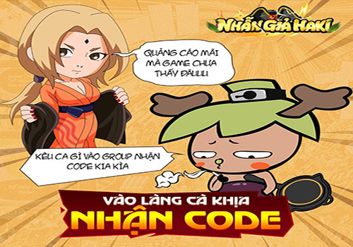 Hướng dẫn nhận GiftCode Nhẫn Giả Haki 01