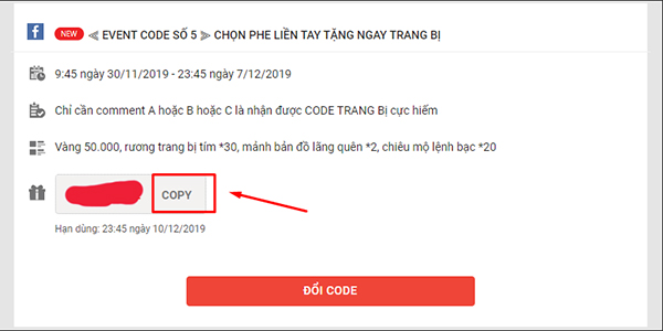 Hướng dẫn cách nhập GiftCode Nhẫn Giả Haki