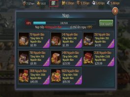 Nạp thẻ Tân Tam Quốc Chí