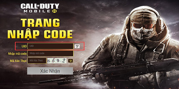 Cách nhập Code Call Of Duty Mobile 01
