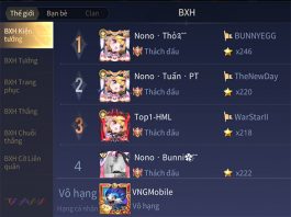 Cách Xem Bảng Xếp Hạng Rank Cờ Liên Quân Bảng Xếp Hạng Cờ Liên Quân