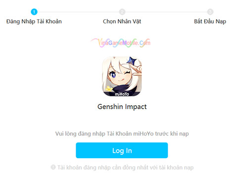 Cách nạp thẻ Genshin Impact