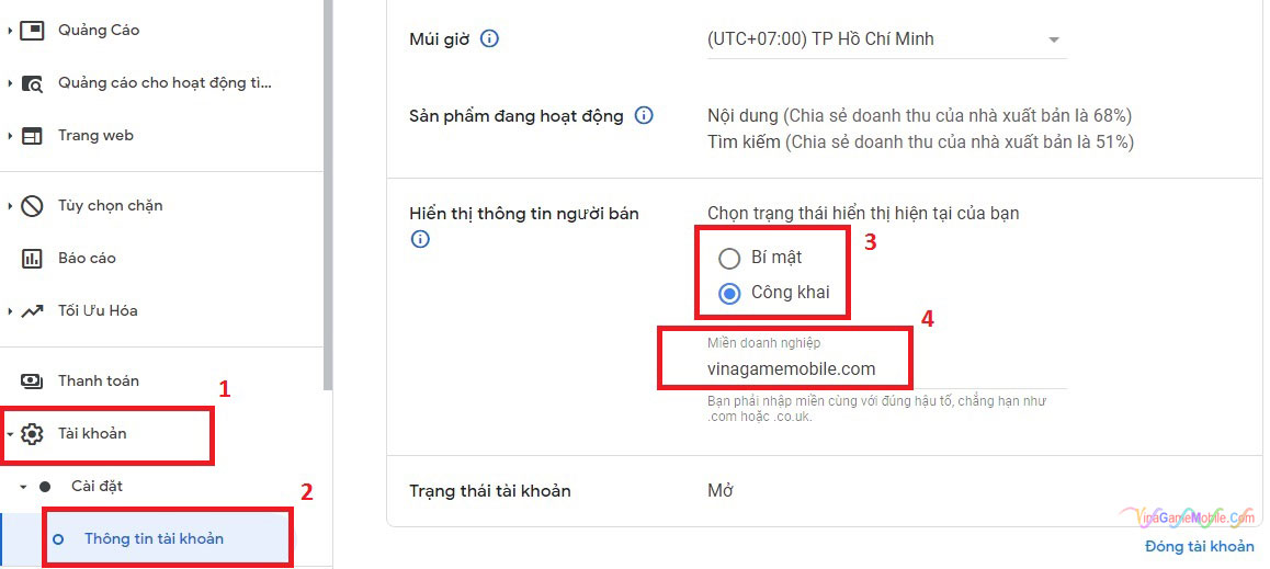 Hướng dẫn chèn thông tin người bán trong tệp Sellers.json 02