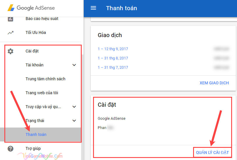 Hướng dẫn nhận mã PIN Adsense 01