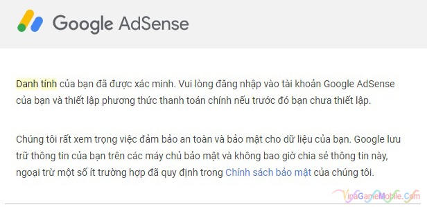 Hướng dẫn xác minh danh tính Adsense 03