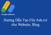 Tạo file Ads.txt Adsense cho Website, Blogger