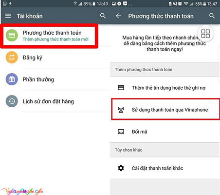 Hướng dẫn nạp thẻ Mỹ Nữ Truyện Mobile 06