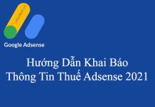 Cài đặt thông tin Thuế Google Adsense