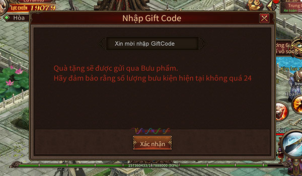 Cách nhập GiftCode Chiến Thần Mobile 03