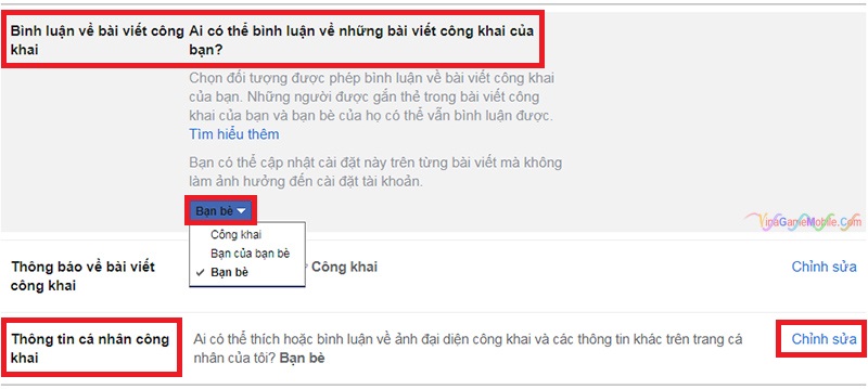 Cách tắt bình luận trên Facebook 02