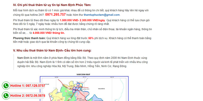 Dịch vụ thám tử Phúc An uy tín tại Nam Định 03