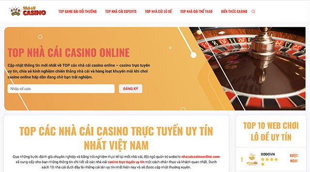 Nhà cái Casino - website cập nhật các nhà cái Casino trực tuyến uy tín hàng đầu 