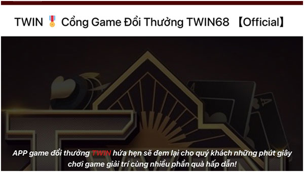 Cổng game bài đổi thưởng TWIN 01