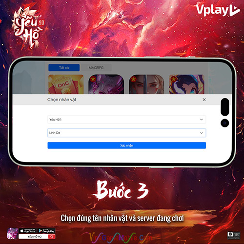 Hướng dẫn nạp thẻ Yêu Hồ 9D 3