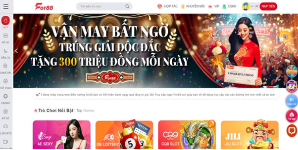 FOR88 uy tín nhất Châu Á 1