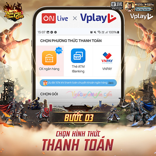 Nạp Thẻ Thao Túng Tam Quốc 3