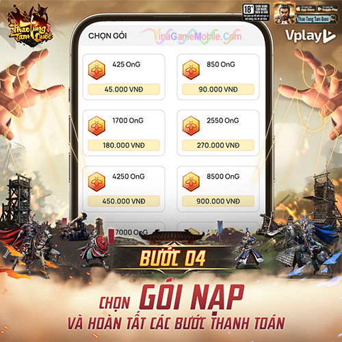 Nạp Thẻ Thao Túng Tam Quốc 4