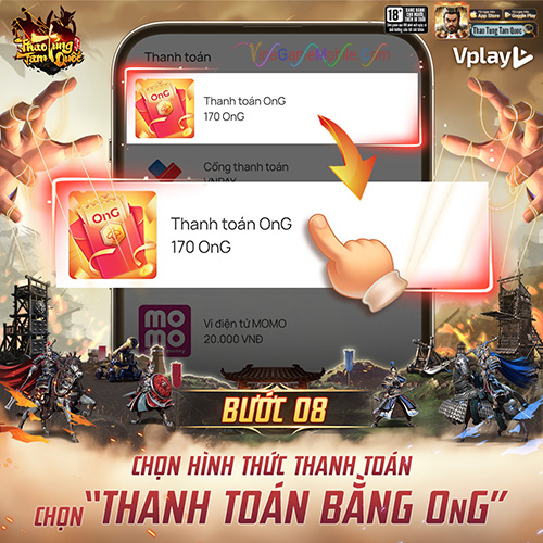 Nạp Thẻ Thao Túng Tam Quốc 8