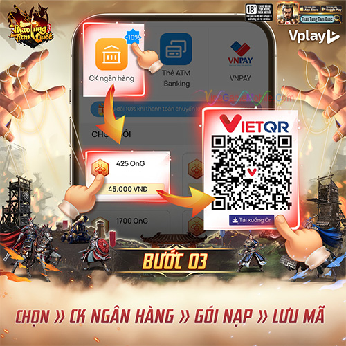 Nạp Thẻ Thao Túng Tam Quốc 10